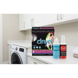 Dryel At-Home Dry Cleaner Starter Kit Breezy Clean Scent 2 Loads 30 Min In-Dryer